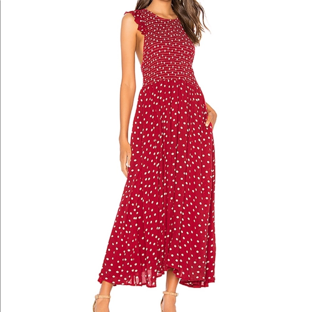 ISO: Free People Chambray Butterflies Midi Dress